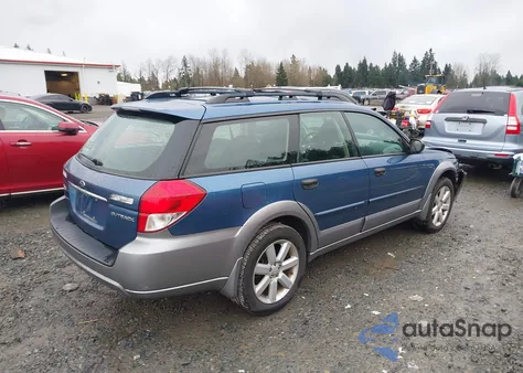 2008 Subaru Outback 2.5I/2.5I L.l. Bean Edition z USA, uszkodzony, nr VIN 4S4BP61C987305396